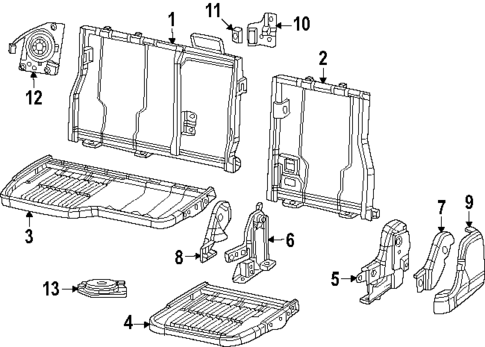 Rear Seat Components for 2025 Ram 1500 #4