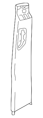 9158990 - Body: Center Pillar Trim for Volvo: S70, V70 Image