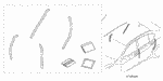 8P20TY2202 - Accessory Components: FILM, DOOR EDGE for Acura Image