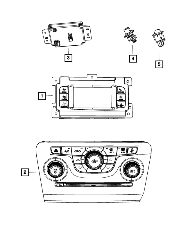 5064632AI - : Center Stack for Mopar Image