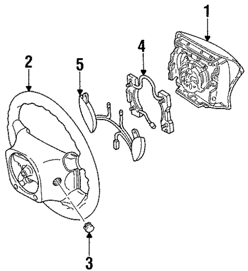 Steering Wheel & Trim for 1999 Mercury Sable #0