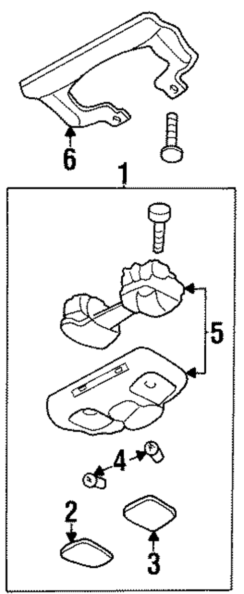 Overhead Console for 1992 Nissan D21 #0