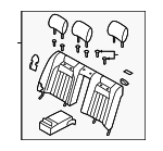 893003T430KBG - Body: Seat Back Assembly for Kia: K900 Image