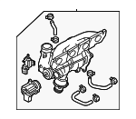 6H145702S - Engine: Exhaust Manifold for Audi: A4, A4 Quattro, A5, A5 Quattro, allroad, Q5 Image