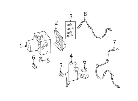 ABS Components for 2012 Ford Mustang #0