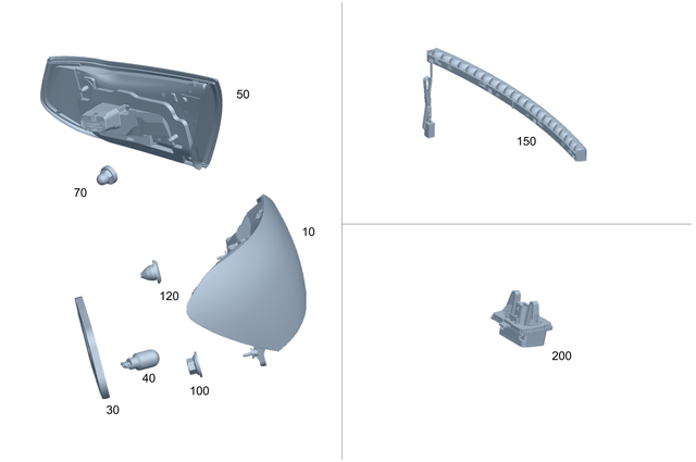 2139065209 - Electrical System: Rear Lamp Combination for Mercedes-Benz Image image