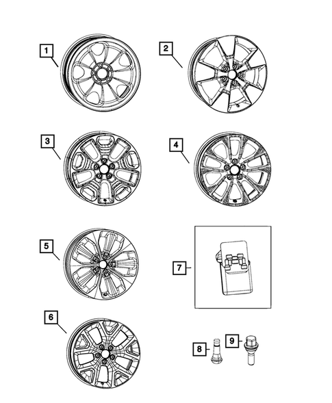 Wheels, Tires and Hardware for 2019 Jeep Cherokee #0