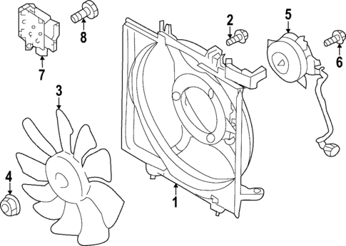 Cooling Fan for 2025 Subaru WRX #0