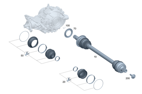 Axle Shaft for 2023 Mercedes-Benz C300 | MB Direct Parts