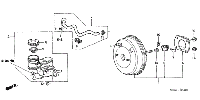 Brake Master Cylinder  - Master Power for 2007 Acura TSX #0