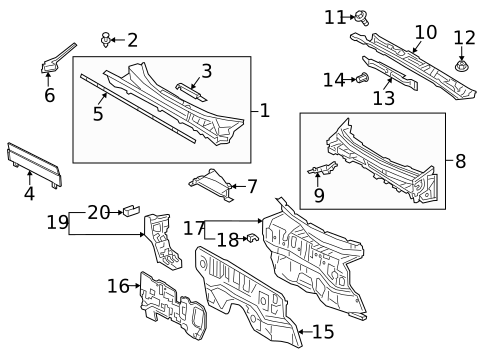 Cowl for 2024 Toyota Venza #0