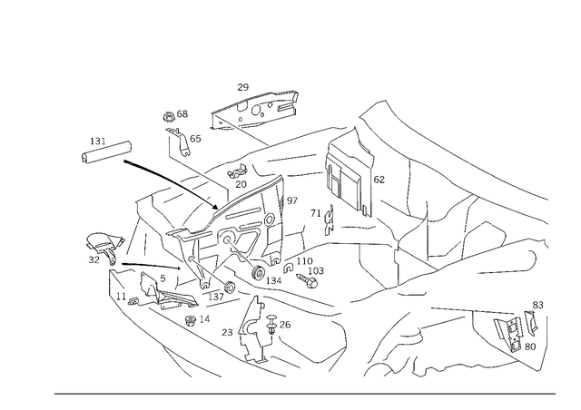 9906836 - Front Panel: Screw for Mercedes-Benz Image image