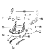 68210980AA - Interior Trim: Seat Back Release Cable, Right Or Left for Mopar Image