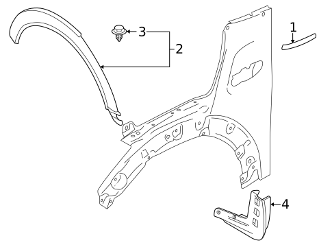 Exterior Trim - Fender for 2023 Mini Cooper #0