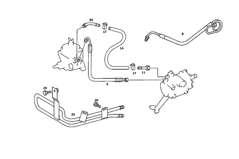 Steering Gear, Range of Lines for 1986 Mercedes-Benz 190D #3