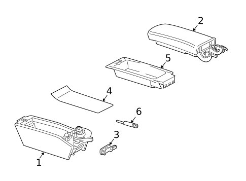 Center Console for 2006 Mercedes-Benz SL55 AMG #0