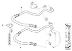17227528607 - : Engine Oil Cooler Pipe, Flow for BMW Image