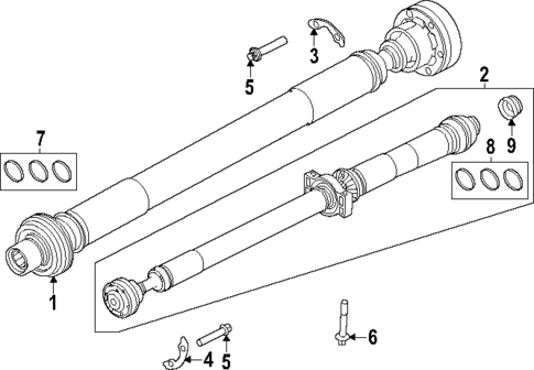 Drive Shaft for 2023 Land Rover Range Rover Sport #0