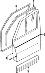 MR440456 - : Weatherstrip for Mitsubishi: Montero Image