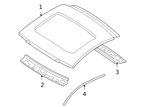 Exterior Trim - Roof for 2010 Mitsubishi Eclipse #0