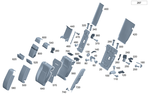 Folding Rear Backrest for 2025 Mercedes-Benz C43 AMG #0