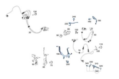 Front Axle Wiring for 2023 Mercedes-Benz G550 #0
