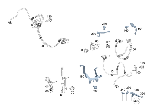 4635463200 - : Line Bracket for Mercedes-Benz Image