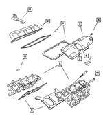 4648976AA - Engine 3.8L Six Cylinder: Cylinder Head Cover for Chrysler: Pacifica, Town &amp; Country | Dodge: Caravan, Grand Caravan Image