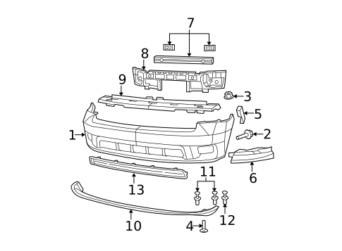 Bumper & Components - Front for 2010 Dodge Ram 1500 #1