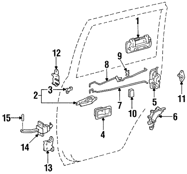 6920660040E0 - : Interior Door Handle for Toyota Image