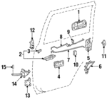 692306002002 - Body: Handle, Outside for Toyota: Land Cruiser Image