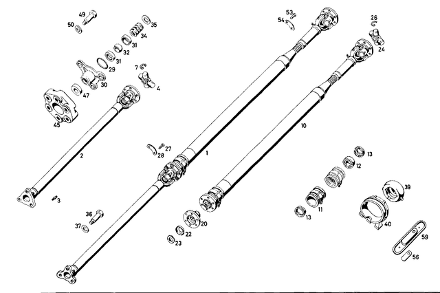 1214102502 - : Propeller Shaft for Mercedes-Benz Image