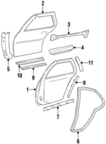 10181141 - : Door Weather-Strip for GM Image