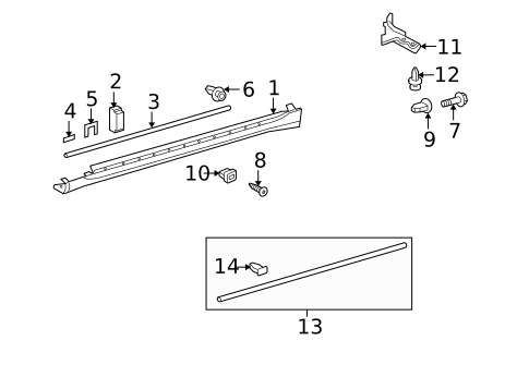 Exterior Trim - Pillars for 2013 Lexus IS250 #1