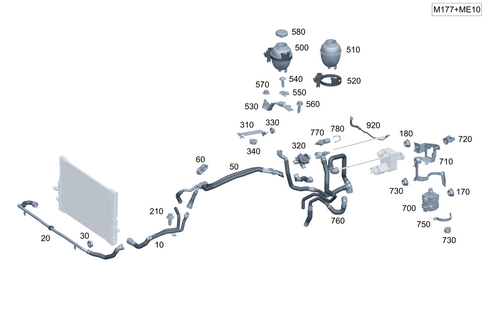 Battery Cooling System for 2025 Mercedes-Benz SL 63 AMG&reg; S E Performance #0