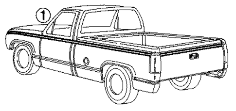 Stripe Tape for 1991 Chevrolet K2500 Pickup #1