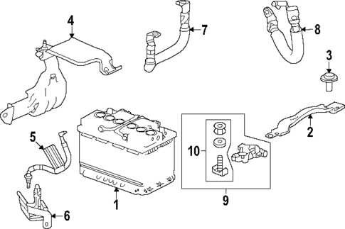 Battery for 2023 Acura MDX #0