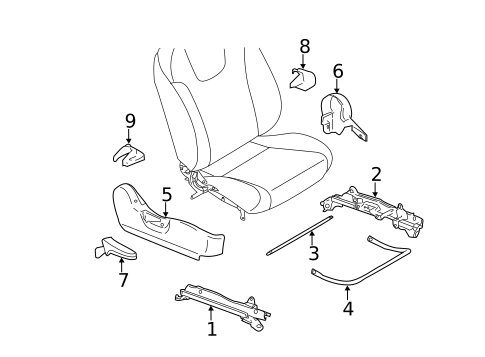 Tracks & Components for 2008 Subaru Impreza #1
