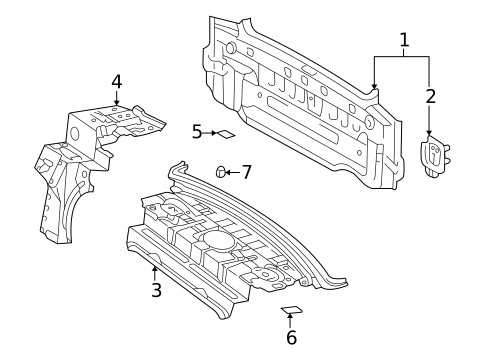 Rear Body for 2005 Lexus ES330 #0