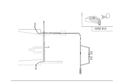 Cable Harness for Language Control System for 2003 Mercedes-Benz S 55 AMG&reg; #0