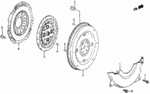 22300PE1040 - Engine: DISK, PRESSURE for Honda Image