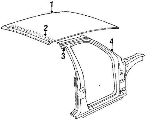 Roof & Components for 1993 Chrysler LeBaron #0