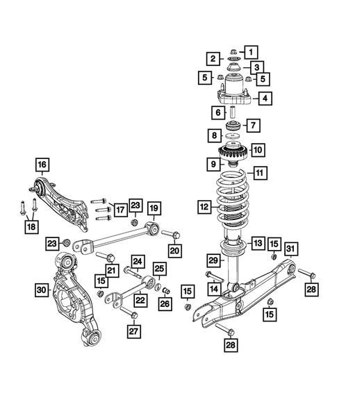 Rear Suspension and Cradle for 2020 Dodge Journey #0