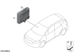 61355B79166 - : Control Unit Door Passenger Side Front for BMW Image