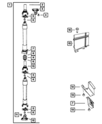 52853099AA - Rear Axle; Corporate 210 MM; Differential and Drive Line: Drive Shaft for Mopar Image