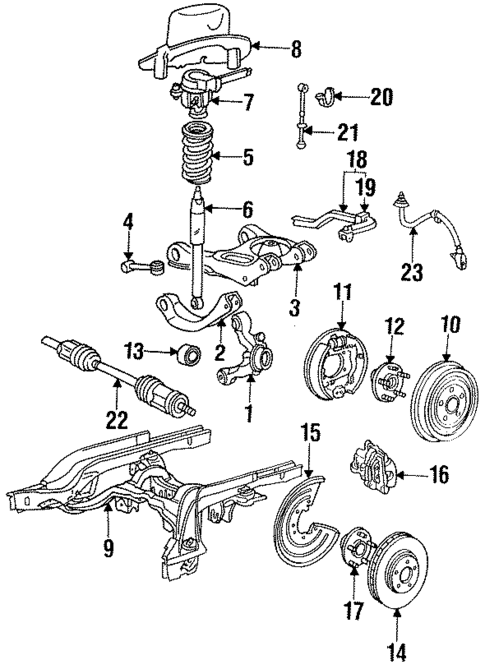 Rear Brakes for 1992 Ford Thunderbird #0