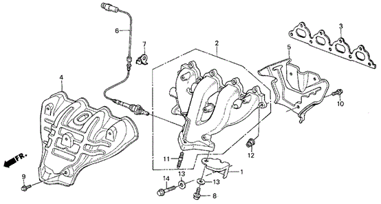 Exhaust Manifold for 1988 Acura Integra #0