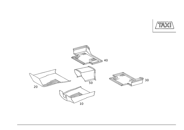 2036840102 - Panelling: Lining for Mercedes-Benz: C230, C240, C280, C32 AMG, C320, C350, C55 AMG Image image