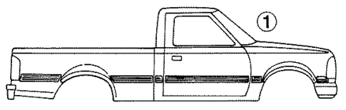 Stripe Tape for 1993 Ford Ranger #2