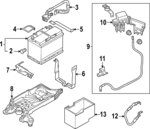 5WA915331B - : Battery Tray for Audi: A3, A3 Quattro Image